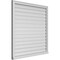 Ekena Millwork Vertical Surface Mount PVC Gable Vent: Functional, w/ 2"W x 2"P Brickmould Sill Frame, 42"W x 42"H GVPVE42X4203SF - alternate 2